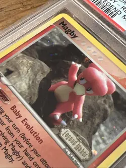 Magby 58/92 EX Legend Maker Reverse Holo Pokemon Card. PSA MINT 9 LOW POP - Image 3