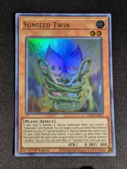 Yugioh - Sunseed Twin GFTP-EN017 1st Edition Ultra Rare NM - Image 1