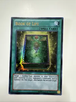 Book of Life [LCJW-EN211] Ultra Rare 1st Edition Holo LP Yugioh - Image 1