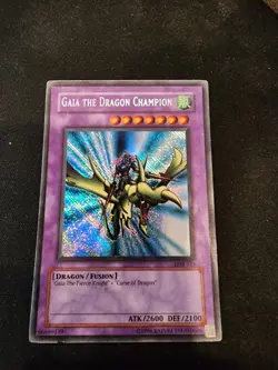 Gaia the Dragon Champion LOB-125 The Legend of Blue Eyes White Dragon-1st Ed - Image 1