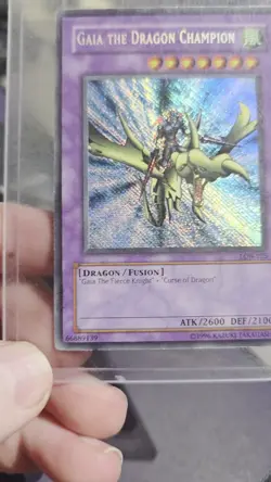 Gaia the Dragon Champion LOB-125 The Legend of Blue Eyes White Dragon-1st Ed - Image 2