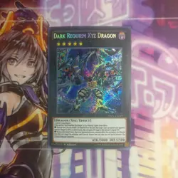 1X DARK REQUIEM XYZ DRAGON INOV-EN049 1ST SECRET NEAR MINT YUGIOH - Image 1