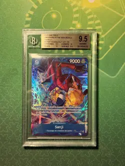 One Piece TCG Sanji French Treasure Rare Card OP06-119 TR BGS 9.5 - Image 1