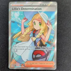 Pokemon Lillie's Determination Trainer Ultra Rare Holo Me01 169/132 English - Image 1