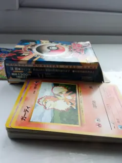 Pokemon Japanese Base Set Starter Deck Box Vintage Old Back INCOMPLETE Cards - Image 3
