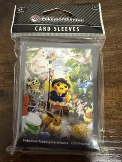 Official Pokemon Center London City Pikachu Card Sleeves deck shield (65 count) - Image 1