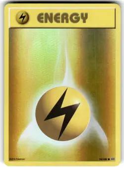 Pokemon Card Evolutions Lightning Energy 94/108 Common Reverse Holo NM - Image 1