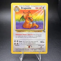 Dragonite 19/62 - Fossil Unlimited Nonholo - Vintage WOTC Pokemon Card - Image 1