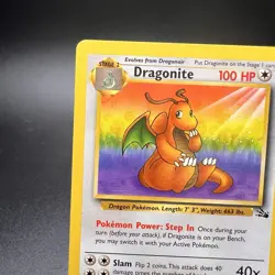 Dragonite 19/62 - Fossil Unlimited Nonholo - Vintage WOTC Pokemon Card - Image 3