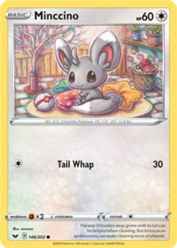 1x Minccino 146/202 Sword and Shield Pokemon Card TCG - Image 1