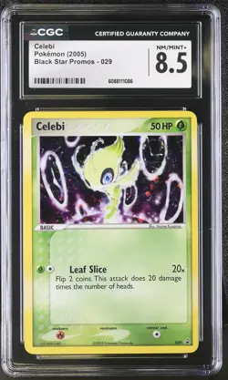 CGC 8.5 Celebi 2005 Black Star Promos 029 Holo Pokemon Card - Image 1