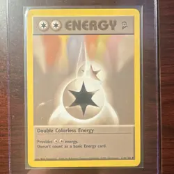 Pokemon Double Colorless Energy 124/130 Base Set 2 Uncommon Regular English Card - Image 1