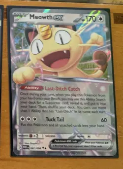 Meowth ex 062/088 - 2026 Perfect Order Double Rare Holo - Pokemon Card NM - Image 1