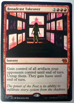 Broadcast Takeover - Mythic - MTG Teenage Mutant Ninja Turtles - 0086 NM - Image 1