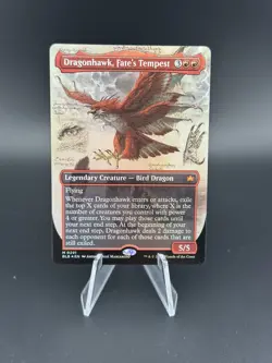 MTG - Dragonhawk, Fate's Tempest (Borderless Foil) - Bloomburrow - Image 1