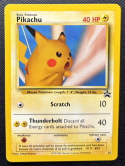 Snap Pikachu Black Star Promo 26 Pokemon League NM 2001 - Image 1
