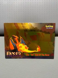 1999 Pokemon Topps - Pikachu's Vacation - Foil #50 The Tail End Of The Race - LP - Image 1