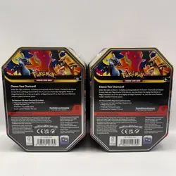 Pokemon TCG - Mega Charizard X/Y ex Tins (Set of 2 Tins) - Brand New Sealed - Image 2
