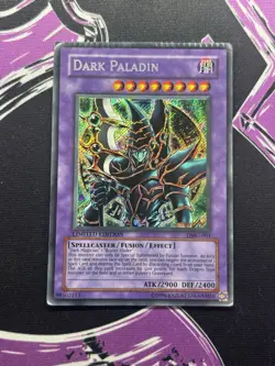 Yugioh Dark Paladin DMG-001 Secret Rare Limited Edition LP CRIMP ERROR - Image 1