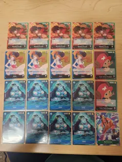 One Piece CCG Lot of 135 Cards All LP Or NM Monkey.D.Luffy Nami Jinbe Bartolomeo - Image 5