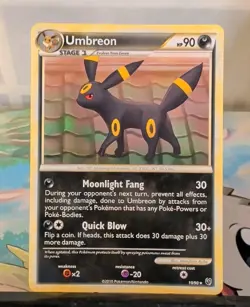Umbreon 10/9 Pokemon TCG Card Undaunted Regular Rare Non-holo Mp Tracked* - Image 2