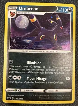 Umbreon SWSH129 SWSH: Sword & Shield Promo Cards Holo LP - Image 2