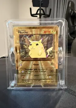 Pokemon Gold Metal Pikachu Card 58/102 - Celebrations Ultra Premium Collection - Image 1
