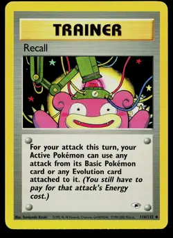 Pokemon Card - Recall Gym Heroes 116/132 Uncommon - Image 1