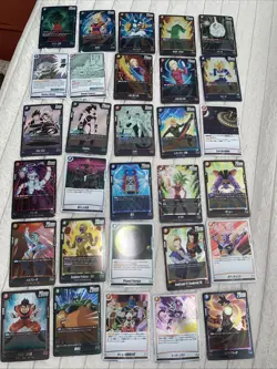 LOT De 30 CARTES HOLO DRAGON BALL SUPER CARD GAME FUSION WORLD JAP BANDAI 2025 - Image 1