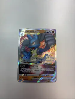Pokemon TCG Lucario VSTAR SWSH214 Sword & Shield Holo Promo Card 2022 - Image 1