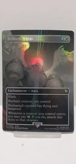 BRILLIANT WINGS BORDERLESS FOIL - MAGIC THE GATHERING FINAL FANTASY (FIC) 0454 - Image 1