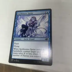 NM-Mint, English MTG Regular Spellstutter Sprite Jumpstart 2022 Magic the Gather - Image 1