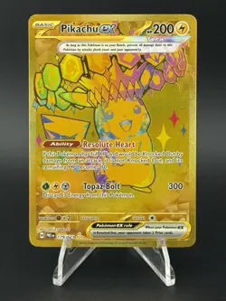 Pokemon TCG Pikachu EX Hyper Rare Card 179/131 Prismatic Evolutions - NM - Image 1