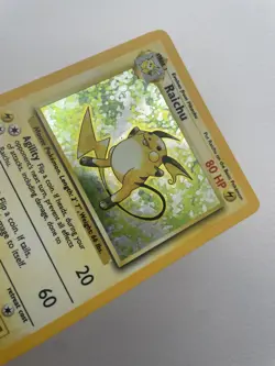 Pokemon TCG Raichu Base Set 14/102 Holo Unlimited Holo Rare. 1999 WIZARDS - Image 2
