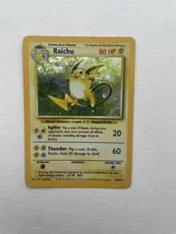 Pokemon TCG Raichu Base Set 14/102 Holo Unlimited Holo Rare. 1999 WIZARDS - Image 4