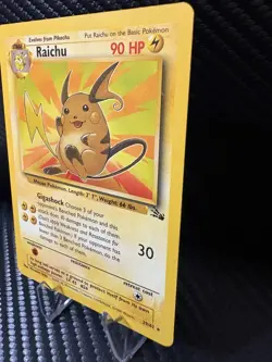 Raichu 29/62 Fossil Non Holo Rare 1999 WOTC Vintage Pokemon Card MP - Image 3