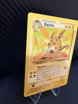 Raichu 29/62 Fossil Non Holo Rare 1999 WOTC Vintage Pokemon Card MP - Image 4