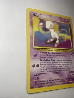 MEW PROMO POKEMON TRADING CARD NON HOLO - Image 2
