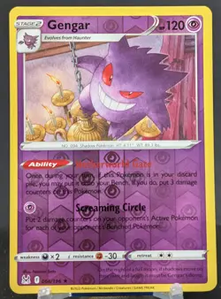 Pokemon Gengar #066/196 English Lost Origin Reverse Holo - Image 1