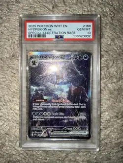 2025 POKEMON WHT EN-WHITE FLARE SPECIAL ILLUSTRATION RARE HYDREIGON EX PSA 10 - Image 1