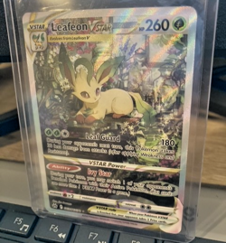 Pokemon TCG Leafeon VSTAR GG35/GG70 Crown Zenith: Galarian Gallery Holo NM EJ3 - Image 1