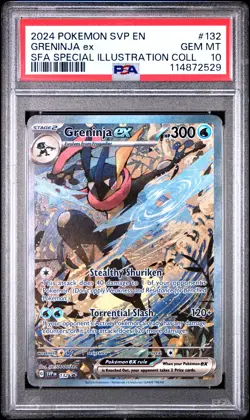 2024 POKEMON SVP EN-SV BLACK STAR PROMO #132 GRENINJA EX PSA 10 - Image 1