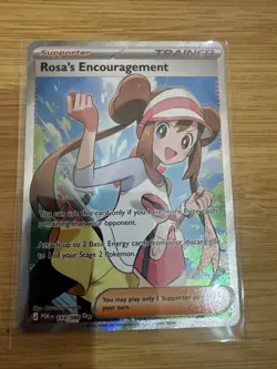 Pokemon TCG Rosa's Encouragement 114/088 Full Art Perfect Order - Image 1
