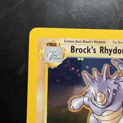 Pokemon Vintage Holo Brock's Rhydon 2/132 Gym Heroes Wotc 2000 - Image 2