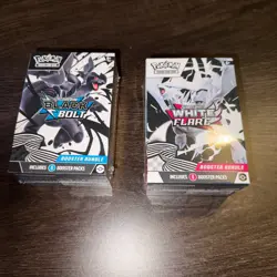 Pokemon Black Bolt and White Flare Booster Bundle Set of 2 Sealed New - Image 1