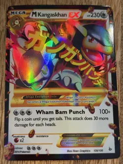 Pokemon M Kangaskhan EX Flashfire 109/106 Secret Rare Holo Mega EX 230 HP - Image 1