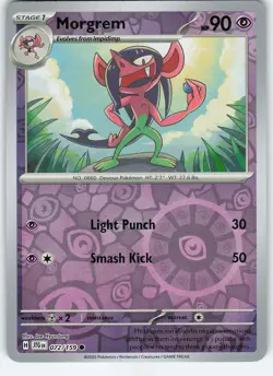 Morgrem 072/159 Common Reverse Holo SV09: Journey Together NM Pokemon - Image 1