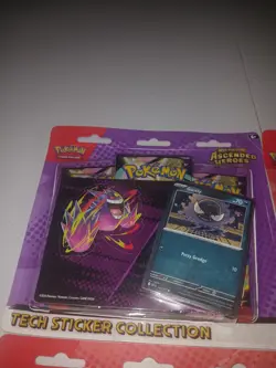 4 Pokemon Mega Evolution Ascended Heroes Tech Sticker packs 3 Charmander 1Gastly - Image 2