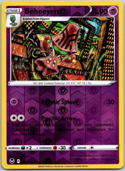 Beheeyem 080/195 Reverse Holo Uncommon Silver Tempest NM/M - Image 1