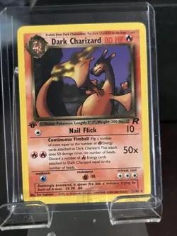 2000 Pokemon Dark Charizard 21/82 - RARE - 1st Edition Team Rocket WotC SSP - Image 1
